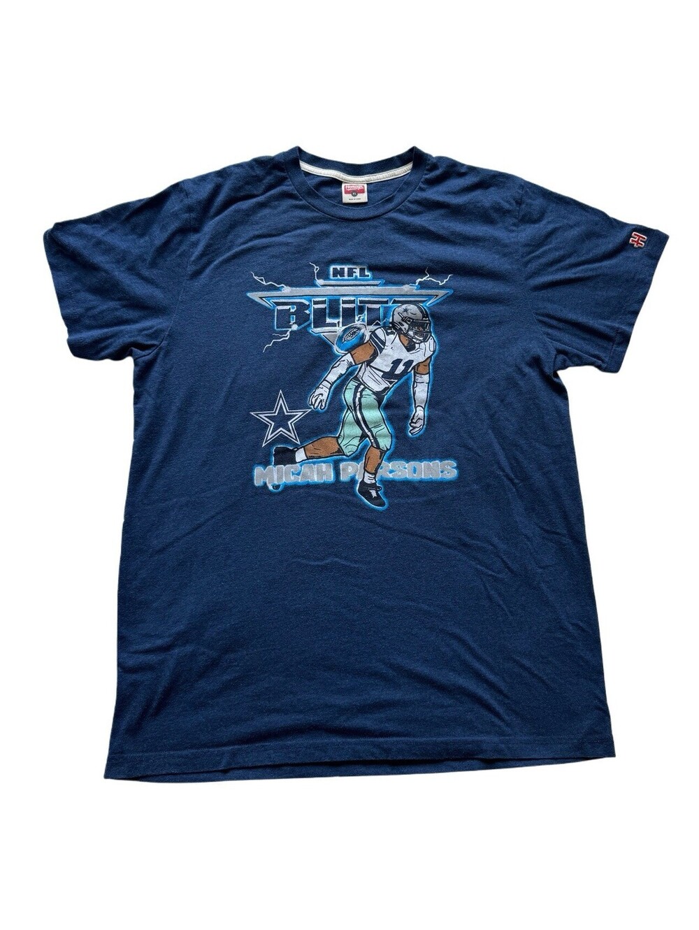 Homage Dallas Cowboys Micah Parsons NFL Blitz T-Shirt Men's Size XL Retro Tee